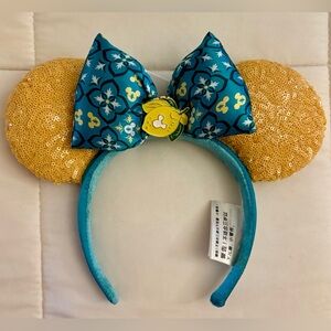Disney Parks Epcot Saluti Limoncello Italy Minnie Mouse Ears Headband Lemon NWT